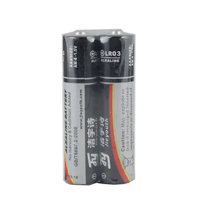 Produsen grosir mainan tikus sel baterai AM4 alkaline AAA lrine 1.5V LR03 baterai