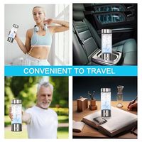 Vente en gros de générateur d'eau riche en hydrogène portable rechargeable par USB SPE PEM 420 ml, bouteille thermos à eau hydrogénée pour cadeaux