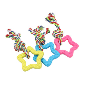 Jouet à mâcher pour animaux de compagnie en forme d'étoile à cinq branches, 8 cm, jouet de dentition durable pour chiens de taille moyenne - Product Image 2