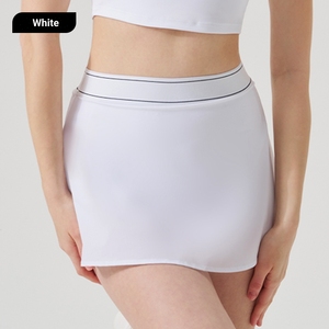 Women's Woven <strong>Elastic</strong> Waistband Tennis <strong>Skirt</strong> with Pocket Shorts Underneath Athletic Workout Cute Golf Pickleball Skorts Set - Product Image 6