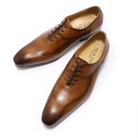 Chaussures Oxford en cuir véritable à lacets, décontractées et habillées, pour mariage, fête, bureau, chaussures de mode