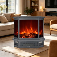 Fabricant sur mesure de poêle électrique portable à 3 faces pour le chauffage et la décoration