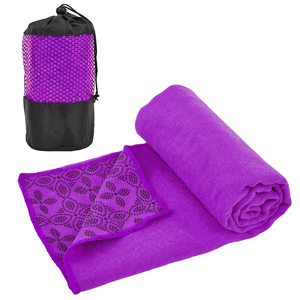 Couverture de yoga en microfibre douce super absorbante, tapis de yoga chaud antidérapant avec points de maintien pour le Pilates, la remise en forme et l'entraînement - Product Image 1