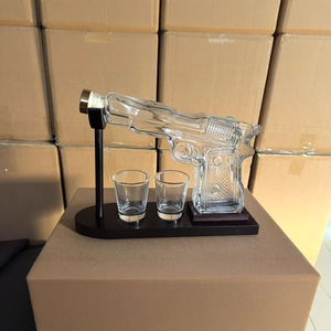 Único papá cumpleaños Regalos personalizados para hombres papá whisky licor <span class=keywords><strong>Vodka</strong></span> Bourbon pistola decantador dispensador conjunto <span class=keywords><strong>con</strong></span> 2 vasos - Product Image 5
