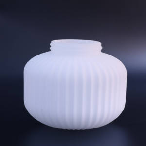 פיצוץ חול לבן מוגבה סודה קפואה-סיד כדור זכוכית כדור כדור הארץ תקרה מנורת תקרה כיסוי מסורתי צרפתי עתיק מינימליסטי - Product Image 3