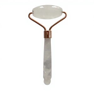 High Quality Custom Logo White Crystal <b>Jade</b> <b>Roller</b> for Facial Massage - Product Image 1