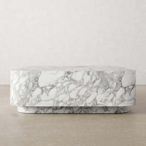 Trung Quốc phong cách rắn travertine Bàn cà phê lớn ánh sáng màu mực vẽ mô hình bàn đá cẩm thạch tự nhiên - Product Image 4