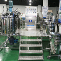 Émulsifiant sous vide industriel stationnaire haute performance avec pompe, capacité 500L, moteur DC