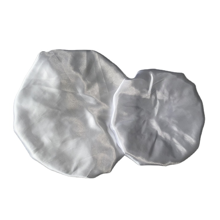 Модная атласная белая атласная длинная шляпа на заказ, сублимационная Белая пустая шляпа для мамы и меня