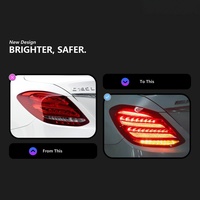 Feux arrière de style automobile pour Benz W205, feux arrière LED C180 C200 C300, signal dynamique DRL, feux stop arrière, accessoires automobiles