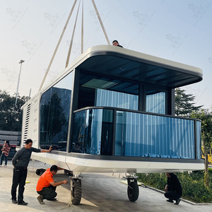 Nouvelle maison Sunshine House Noah Ark Space Capsule EPS, maison en acier inoxydable et aluminium aéronautique, intégrée et mobile, pour le camping et les séjours en plein air - Product Image 5