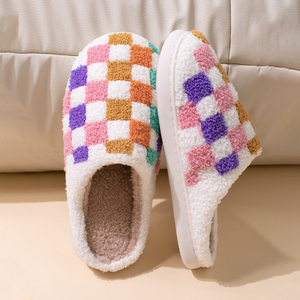 Semelle plate en TPR de haute qualité pour pantoufles femme, doublure en peluche, vente en gros, articles de qualité pour l'hiver, personnalisables pour pantoufles - Product Image 4