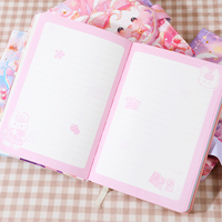 Iigen créatif dessin animé Kawaii journal livre 132 feuilles jeunesse cahier pour garçon fille soulager le Stress amusant spirale Style PU couverture en cuir