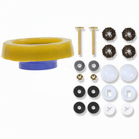 Kit de fixation pour toilettes : anneau de cire, joint d'étanchéité, vis de fixation au sol, accessoires pour toilettes, vis de fixation de bride de toilettes