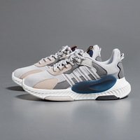 Sepatu Sneakers Pria Bernapas untuk Olahraga Lari, Santai, dan Aktivitas Luar Ruangan, Sol Tebal dan Empuk, Nyaman