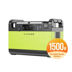 SunArk 1000Watt 1000W Portable Power Solar Generator Station With Use Accessories