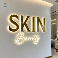 Enseigne personnalisée 3D avec logo d'entreprise, conception gratuite, enseigne lumineuse rétroéclairée à LED pour magasin, boutique, marque, panneau publicitaire