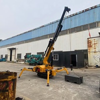Nouvelle mini-grue araignée CE, capacité 1,2T, hauteur de levage 7m, commande à distance pour opérations en espace restreint - Vente directe fabricant