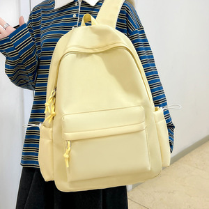 Mochila Casual Ligera y Simple para Estudiantes de Primaria y Universidad, Diseño de Doble Asa, Color Caramelo, Gran Capacidad - Product Image 5