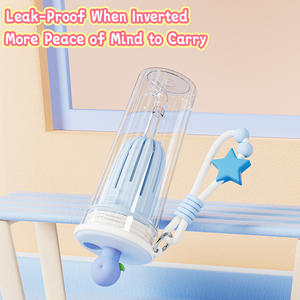 Gourde en Tritan de 650 ml à motif fruité avec cordon portable, conception anti-fuite, <span class=keywords><strong>bouteille</strong></span> d'eau en plastique pour écoles et bureaux, personnalisable - Product Image 4