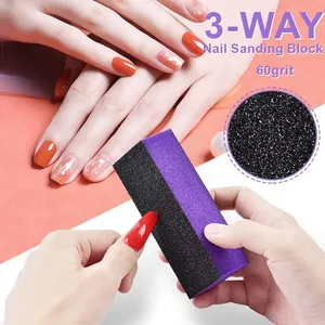 Limes à ongles en forme de <span class=keywords><strong>cube</strong></span> à 3 faces, noires, multicolores, outils de manucure pour le lustrage des ongles, le vernis gel, outil de manucure pour salon - Product Image 5