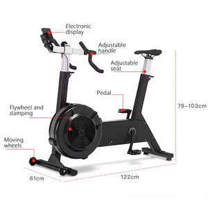 Bicicleta Estática Cheernin Fan para Ejercicios Cardiovasculares de Piernas/Brazos con Pantalla, Capacidad de 330 LB, Bicicleta de Aire Comercial - Product Image 3