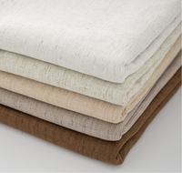 Nappe rectangulaire en lin uni haut de gamme pour table à manger, bureau, table basse blanche