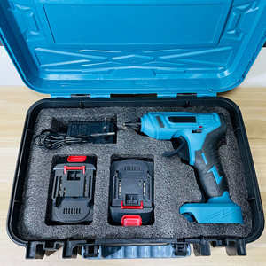 21V batería <span class=keywords><strong>de</strong></span> litio inalámbrico portátil inalámbrico caliente silicona derretir <span class=keywords><strong>pistola</strong></span> <span class=keywords><strong>de</strong></span> pegamento con barras <span class=keywords><strong>de</strong></span> pegamento - Product Image 2