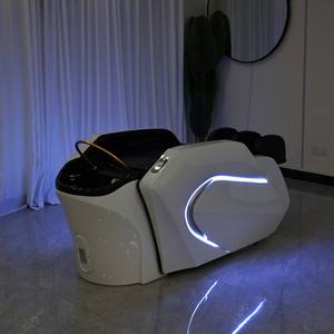 Sillón de Lavado de Cabello Eléctrico Moderno para Salón de Belleza, Silla de Peluquería con SPA para la Cabeza, Mueble de SPA Eléctrico con Masaje, Cama de Champú - Product Image 2