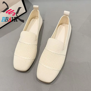 2025 New Women's Breathable Summer Mesh Casual Sneakers <b>Soft</b> Sole Lightweight Flying Woven Work Flats Canvas Trendy <b>Shoes</b> - Product Image 4