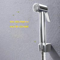 Pulvérisateur de bidet mural en ABS chromé de haute qualité, en promotion, avec design écologique, jet manuel et fonction d'arrêt