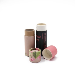 Eco-Friendly Kraft Cylinder Packaging for Push-Up Lip Balm Empty Cosmetic Deodorant Stick <b>Container</b> Craft Chapstick Paper Tube - Product Image 4