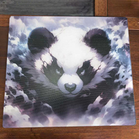 Accessoires PC de contrôle de précision, base antidérapante, grand tapis de clavier pour e-sport, anti-rayures, tapis de souris en verre trempé anime