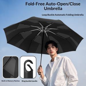 Sombrilla Plegable Automática con Protección Solar 260T, Tela Antideslizante, Apertura Secundaria Anti-Retracción - Product Image 5