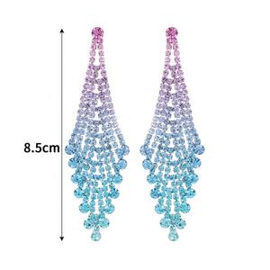 อัลลอยด์แฟชั่นระดับไฮเอนด์ติดเพชรเทียมรูปผีเสื้อคริสตัลเป็นประกายพิเศษแบบห้อยสไตล์ยุโรปอเมริกัน - Product Image 4