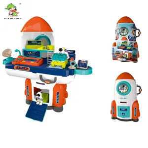 YQ 신상품 3 IN 1 어린이 우주 장난감 교육용 플라스틱 장난감 로켓 세트