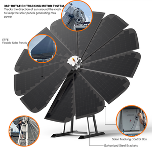 แผงโซลาร์เซลล์แบบยืดหยุ่นสั่งทำพิเศษ ระบบพลังงาน 3 กิโลวัตต์ รุ่น Sunflower SR-SS3KW ระบบพลังงานแสงอาทิตย์ 3 กิโลโวลต์แอมแปร์ รุ่น SR-SS3KW - Product Image 3
