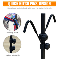 Porte-vélos pour vélos électriques, porte-vélos à plateforme pour 2 vélos, robuste, pliable, inclinable, compatible avec un récepteur de 2 pouces