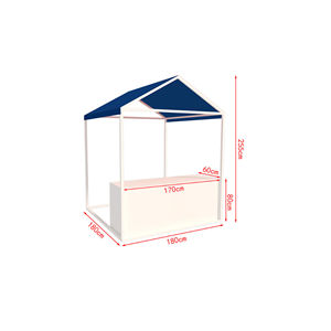 Puesto de Comida Móvil Personalizado, Quiosco de Papas Fritas, Sushi, Aperitivos, Bebidas, Carrito de Venta Ambulante, Helados, Comida Callejera, Hierro Galvanizado - Product Image 1