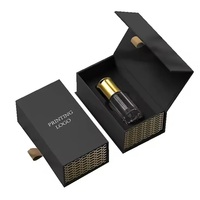 Boîte à parfum personnalisée haut de gamme, pliable, magnétique, style livre, avec laminage doux au toucher, logo personnalisé, boîte personnalisée