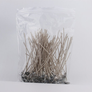 Mèches de bougies en coton écologique avec revêtement en cire de soja naturelle - Product Image 3