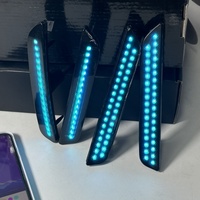 Misun RGB Flow Serie 5-Zoll LED-Blinkleuchte Auto-Seitenmarkierungsleuchten Logo-Lichter 12V IP65 Wasserdicht 2-teilig Neu Nachrüstbar