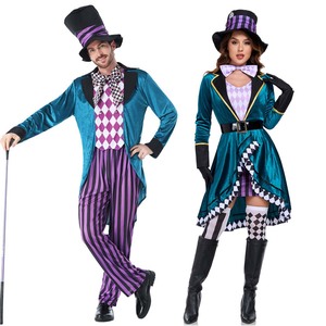 <span class=keywords><strong>Disfraz</strong></span> de Cosplay de <span class=keywords><strong>Sombrerero</strong></span> Loco con Reloj de Espectáculo de Magia de Halloween para Mujeres Adultas 2017 - Product Image 1