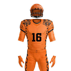 Fournisseur direct d'usine, ensembles d'uniformes de football américain personnalisés pour adultes, vêtements de sport respirants, 100% polyester - Product Image 4