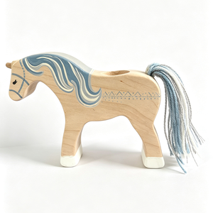 <span class=keywords><strong>Sculture</strong></span> <span class=keywords><strong>in</strong></span> <span class=keywords><strong>Legno</strong></span> <span class=keywords><strong>Personalizzate</strong></span>, Statuette di Cavalli Marroni Fatte a Mano per Decorazione Tavolo - Product Image 3