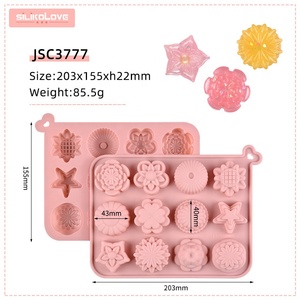 Hot-selling 3D flower-shaped soap <b>baking</b> tray, chocolate mold, <b>silicone</b> cake mold - Product Image 6