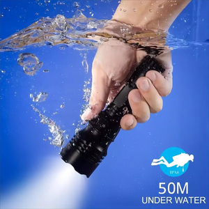 Helius iluminación subacuática de alta potencia aluminio Usb recargable giratorio Zoom T6 <span class=keywords><strong>Led</strong></span> antorchas luces táctica buceo linterna - Product Image 4