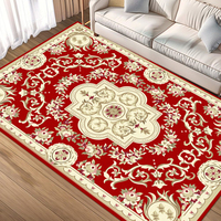 Tapis de salon en velours cristal isolant thermiquement, résistant à l'usure et antidérapant, en matériau écologique pour un sol confortable à la maison