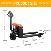 Chariot élévateur électrique tout-terrain efficace 3000 kg avec indicateur de poids, élévateur de service pour le déplacement de marchandises en usine