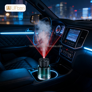 Ambientador Moderno para Vehículo, Difusor de Aroma Automático con Atomizador, Botella de Vidrio de Gran Capacidad para Portavasos de Coche - Product Image 1